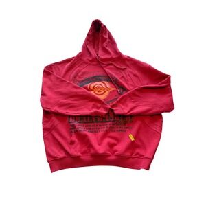 Civilized Red Anti Brainwashed Youth Graphic Hoodie Mens 3XL Clearer Vision Eye